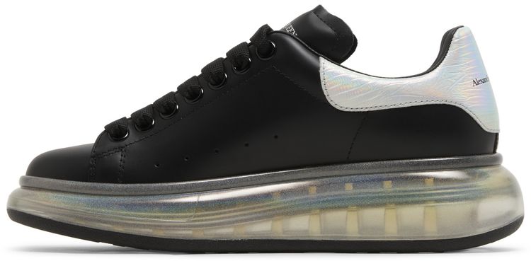 Alexander McQueen Wmns Oversized Sneaker Black Holo Silver