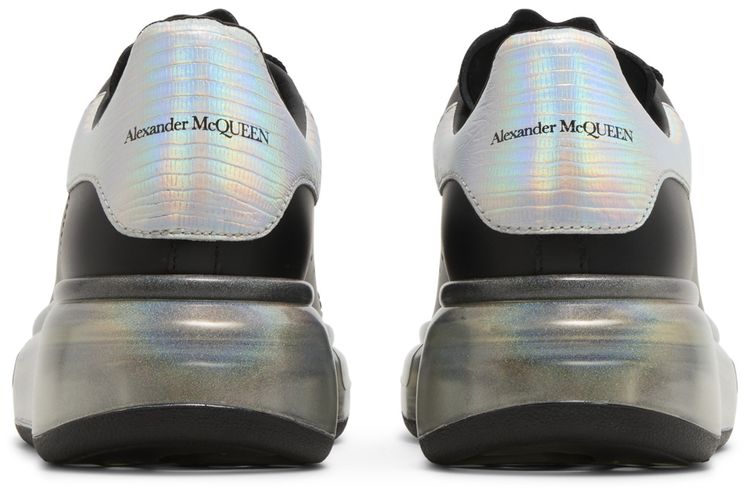 Alexander McQueen Wmns Oversized Sneaker Black Holo Silver