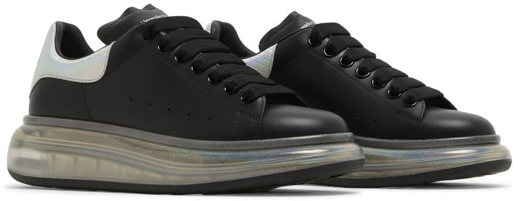 Alexander McQueen Wmns Oversized Sneaker Black Holo Silver