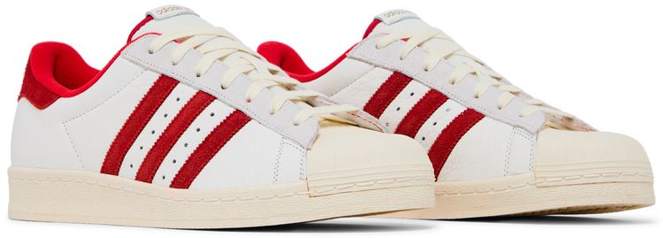 Adidas Superstar 82 White Vivid Red