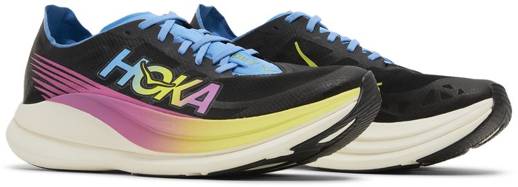 HOKA Rocket X 2 Black Rainbow