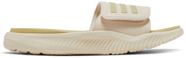 Adidas Alphabounce Slide Wonder White Sandy Beige Metallic