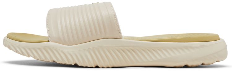 Adidas Alphabounce Slide Wonder White Sandy Beige Metallic