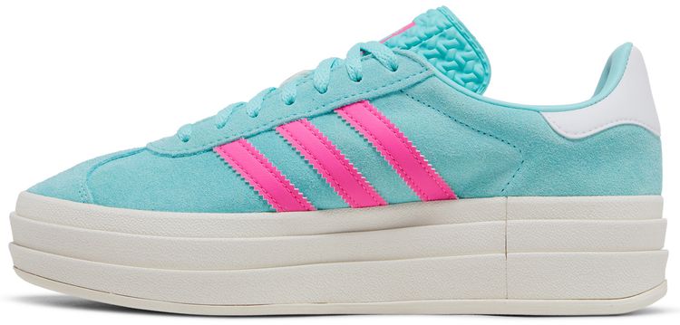 Adidas Wmns Gazelle Bold Flash Aqua Lucid Pink