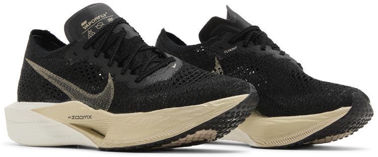 Nike Wmns ZoomX VaporFly Next 3 Black Metallic Gold Grain