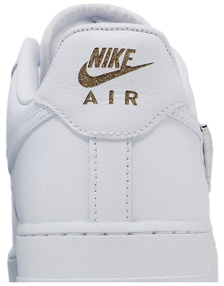 Nike Air Force 1 07 Premium Molten Metal Swoosh Pack   Chrome