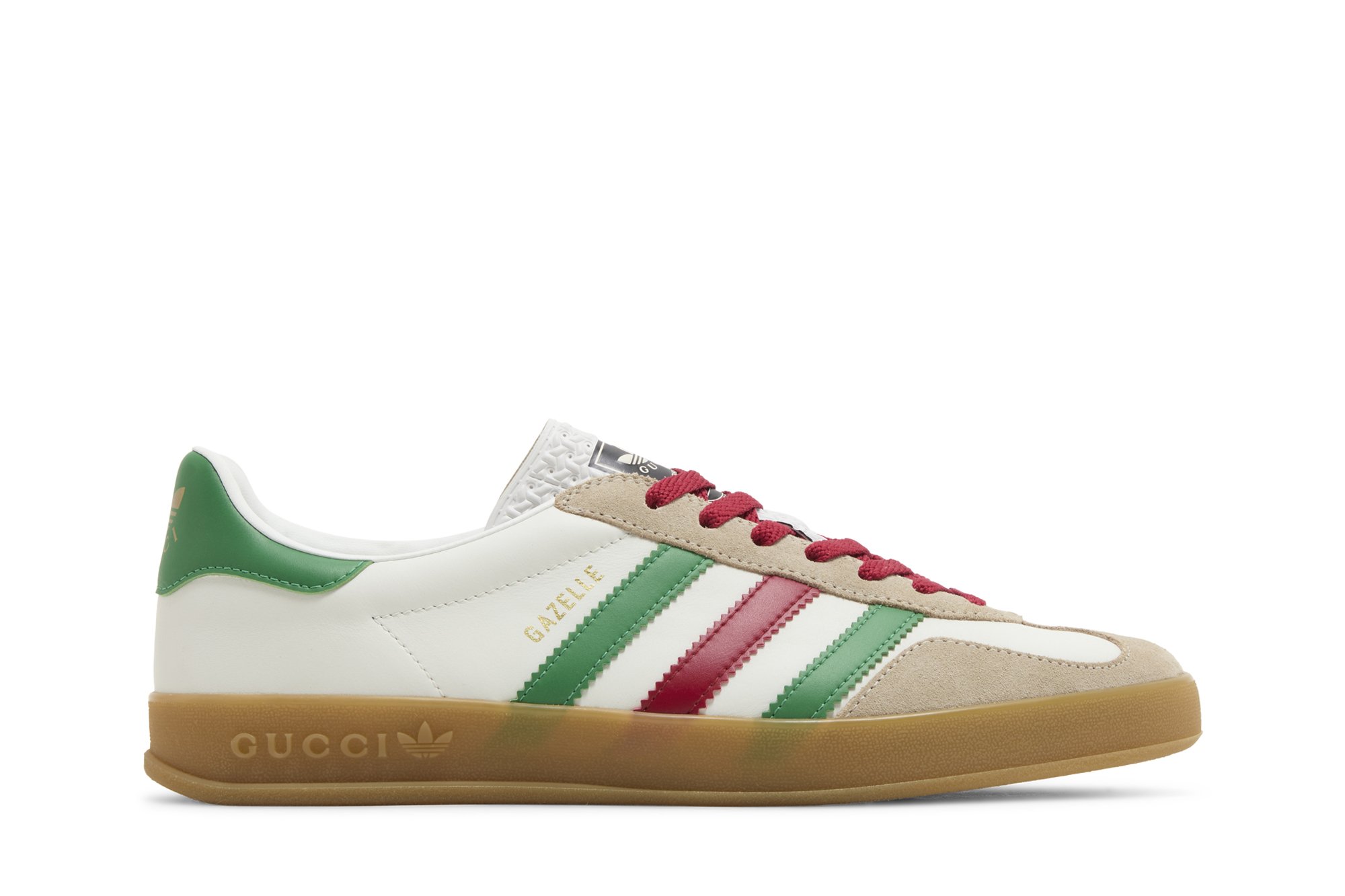 Adidas x Gucci Gazelle 'White Green Red'