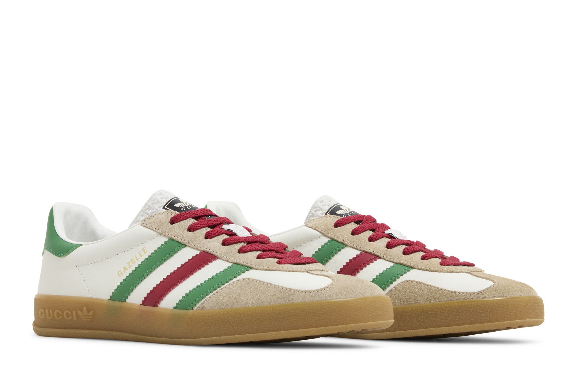 Buy Adidas x Gucci Gazelle 'White Green Red' - 726487 AAA43 9547 Buy Adidas x Gucci Gazelle 'White Green Red' - 726487 AAA43 9547