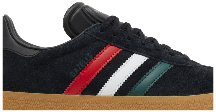 Adidas Gazelle Black Scarlet Green