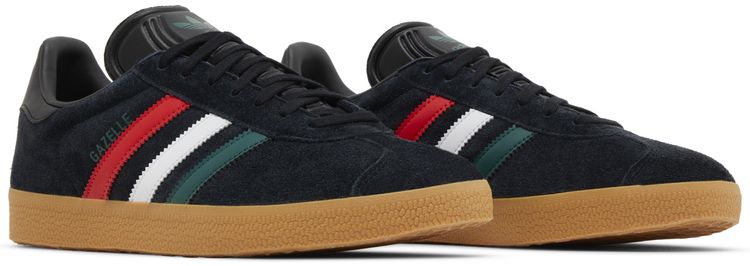 Adidas Gazelle Black Scarlet Green