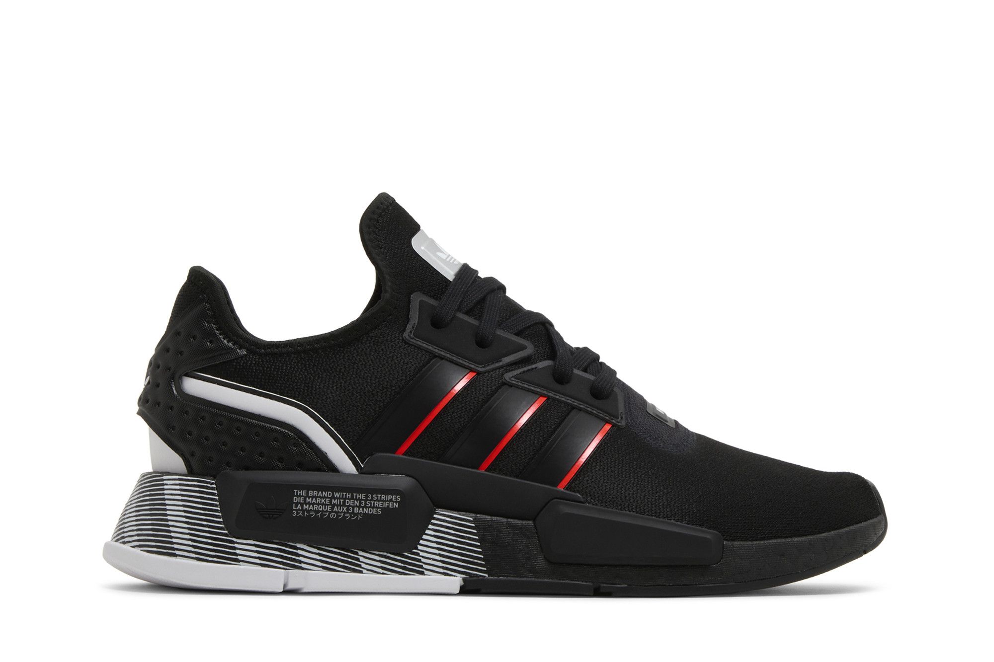 Adidas nmd black solar red sales