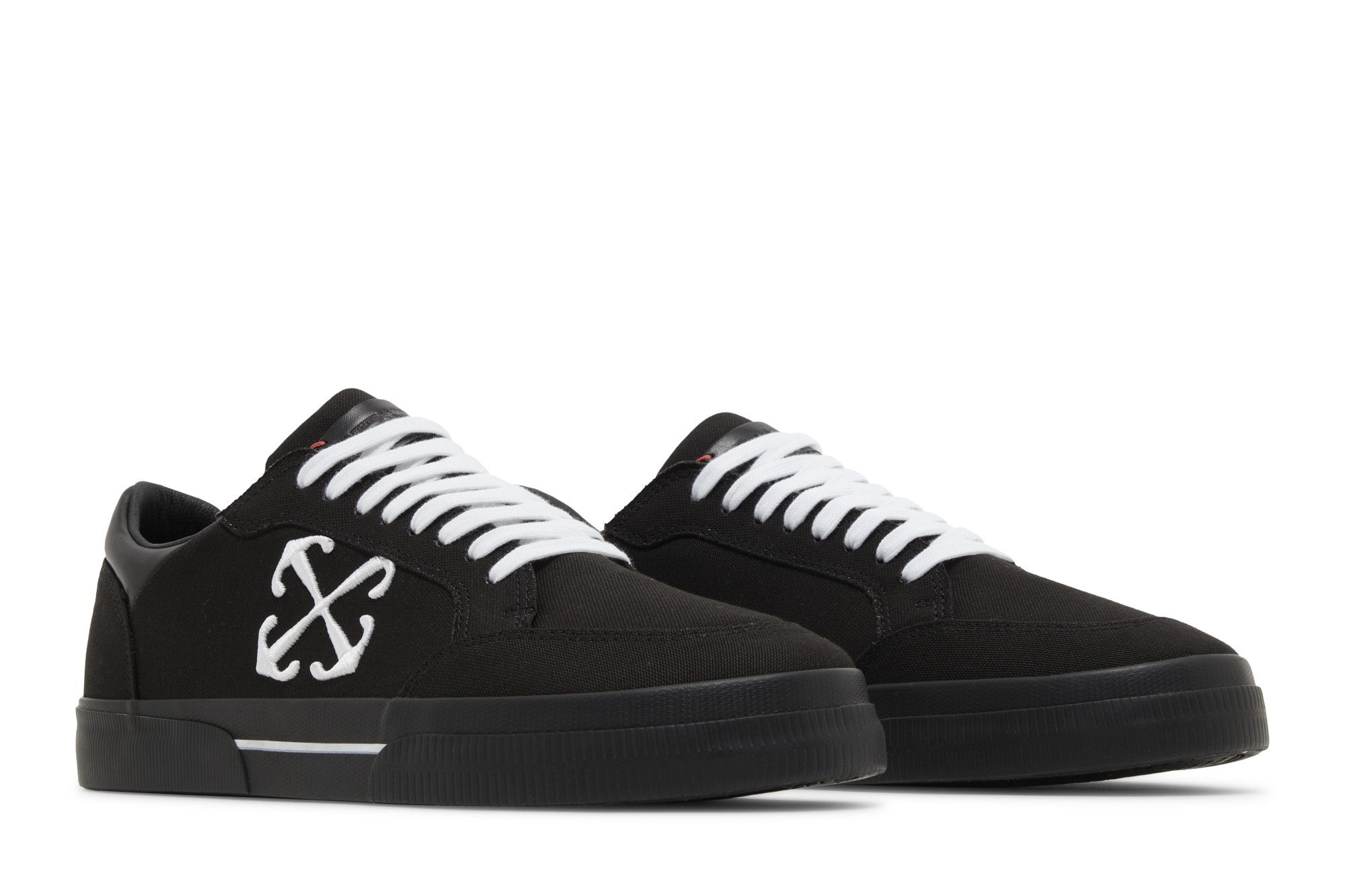 スニーカー Off-White OMIA293S24FAB001 NEW LOW CANVAS Sneakers Buy Off-White New Low Vulcanized 'Black White' 2023
