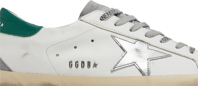 Golden Goose Superstar White Grey Green