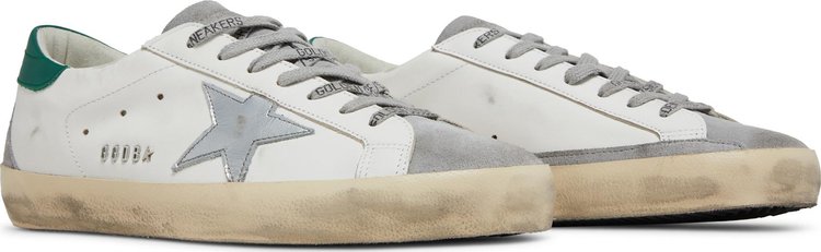 Golden Goose Superstar White Grey Green