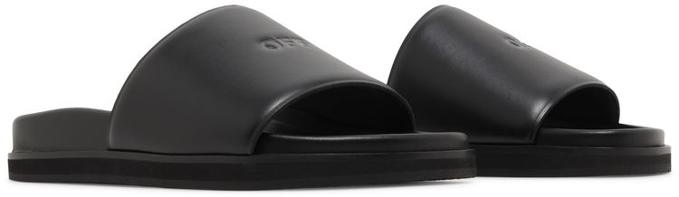 Off White Cloud Off Stamp Slider Black