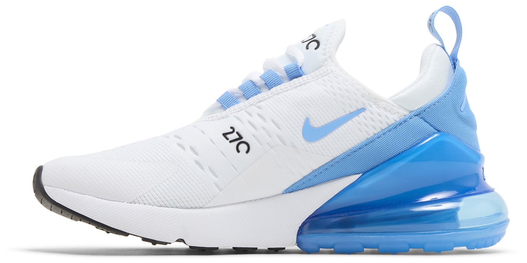 Nike Air Max 270 Womens Shoes (AH6789-121 White/Football Grey/White/Blue Whisper) Size 11.5
