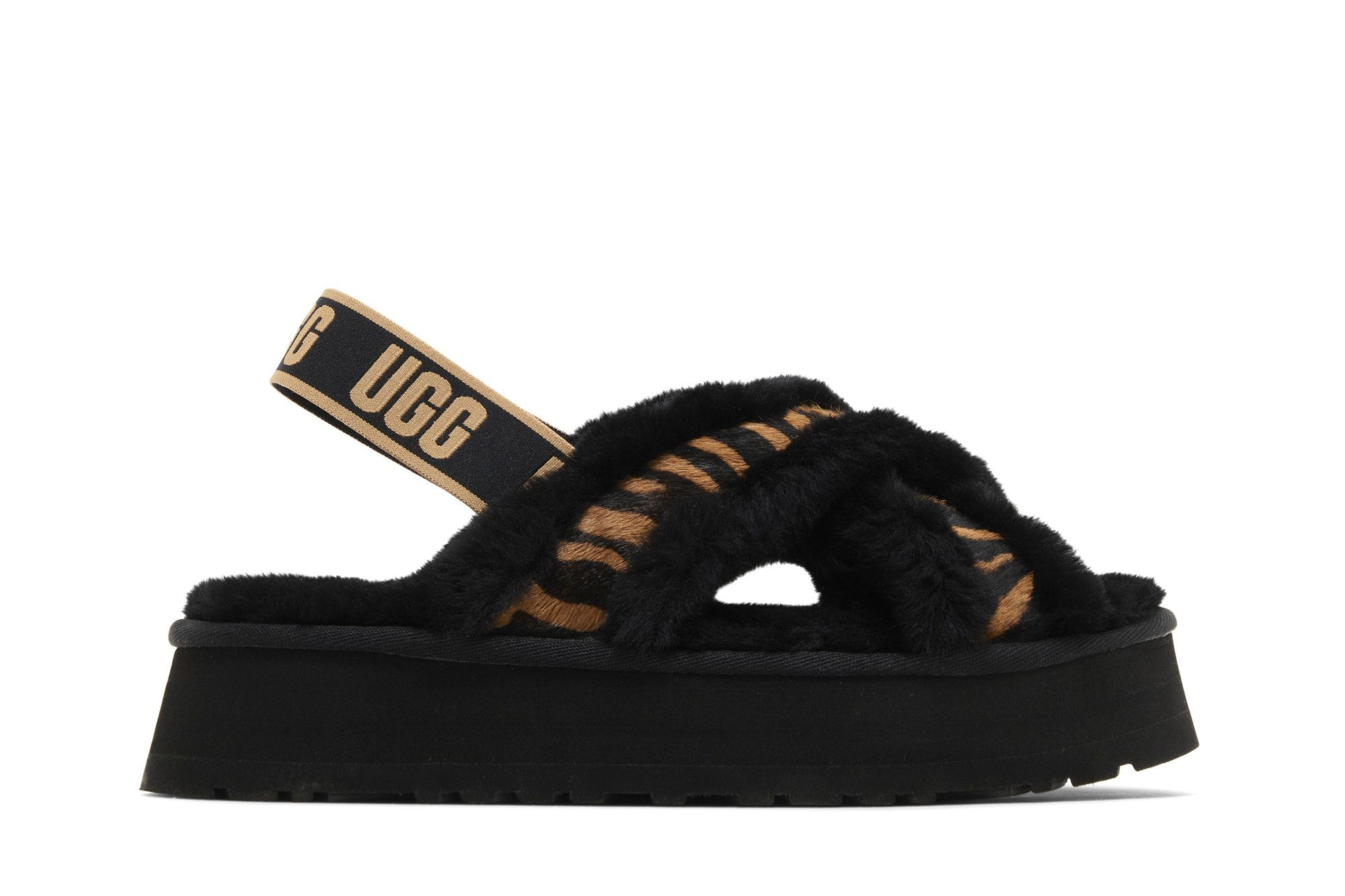 靴 UGG W DISCO CROSS SLIDE Women's UGG Disco Cross Slide Chestnut Sheepskin – Footwear etc.