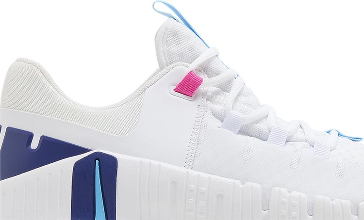 Wmns Free Metcon 5 White Aquarius Blue