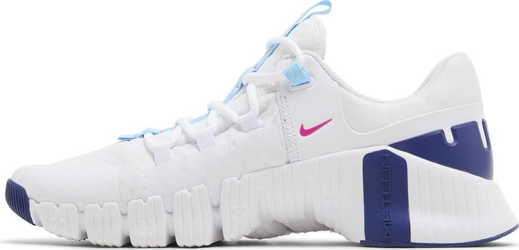 Wmns Free Metcon 5 White Aquarius Blue