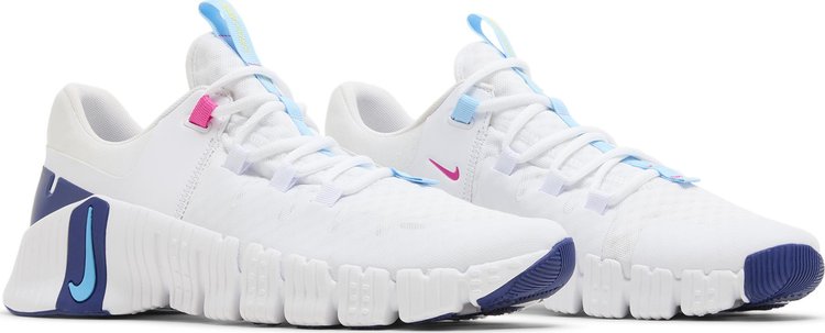 Wmns Free Metcon 5 White Aquarius Blue