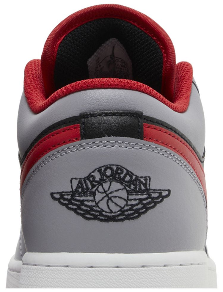 Air Jordan 1 Low GS Cement Fire Red