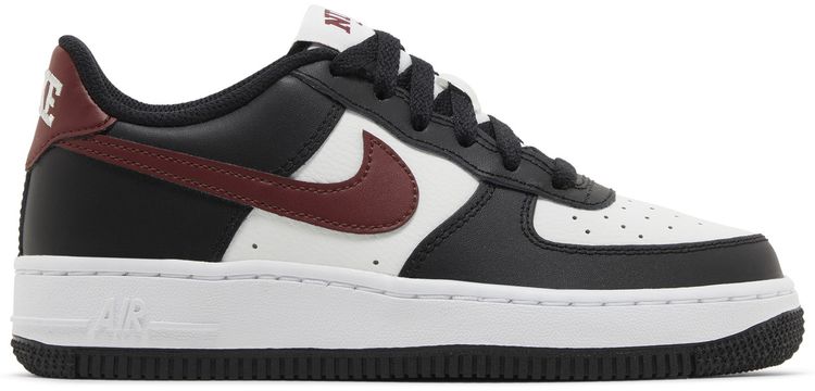 Nike Air Force 1 GS Black Dark Team Red