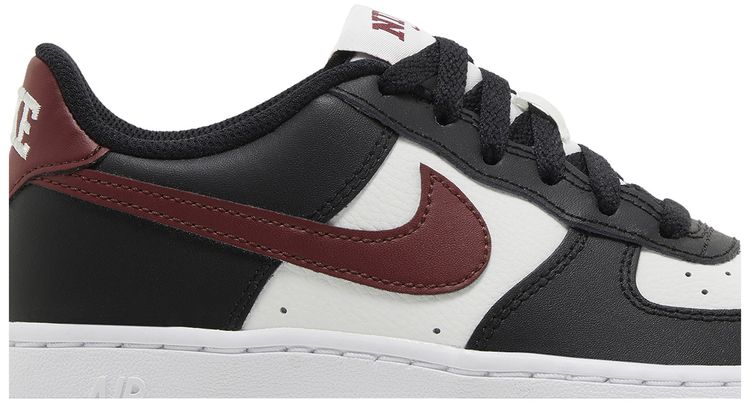 Nike Air Force 1 GS Black Dark Team Red