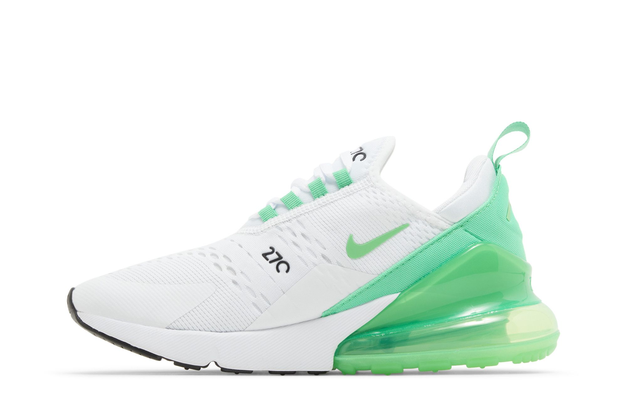 nike 270 white green