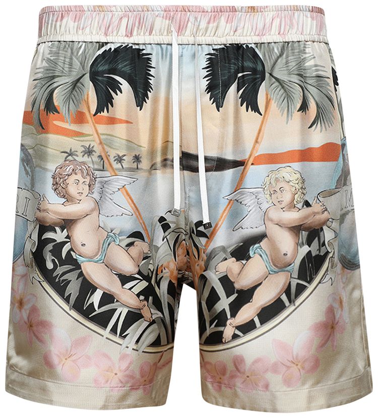 Amiri Cherub Silk Short Multicolor