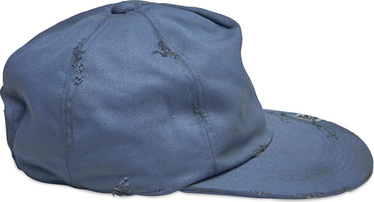 Maison Mihara Yasuhiro Damege Processing Textile Cap Blue