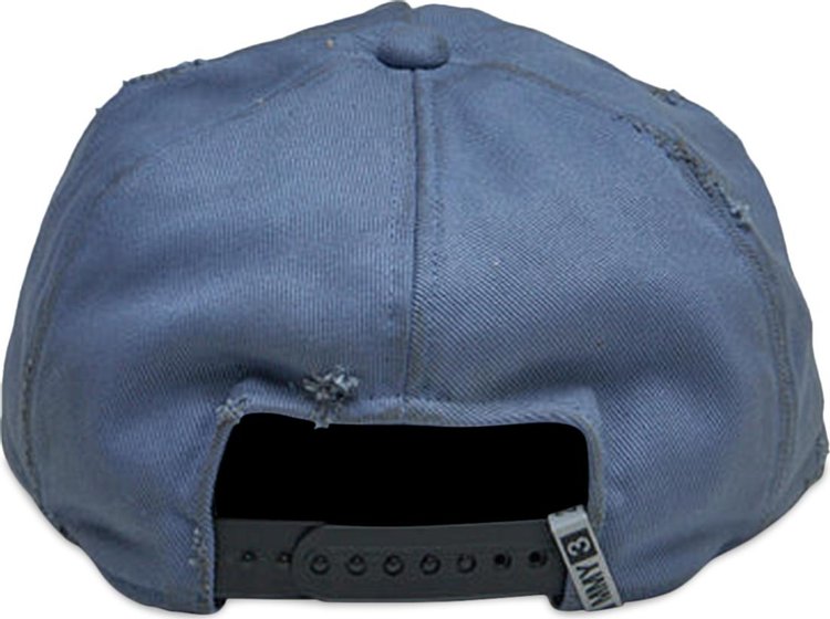 Maison Mihara Yasuhiro Damege Processing Textile Cap Blue