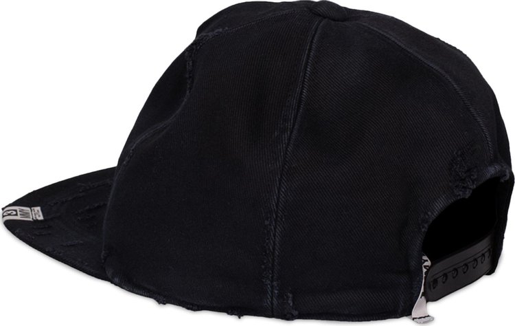 Maison Mihara Yasuhiro Damege Processing Textile Cap Black