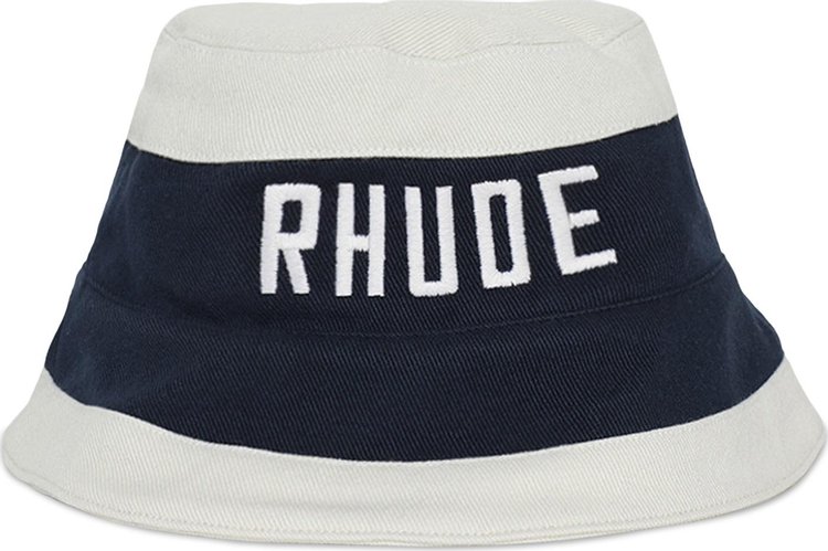 Rhude East Hampton Bucket Hat 'Midnight Blue/Cream'