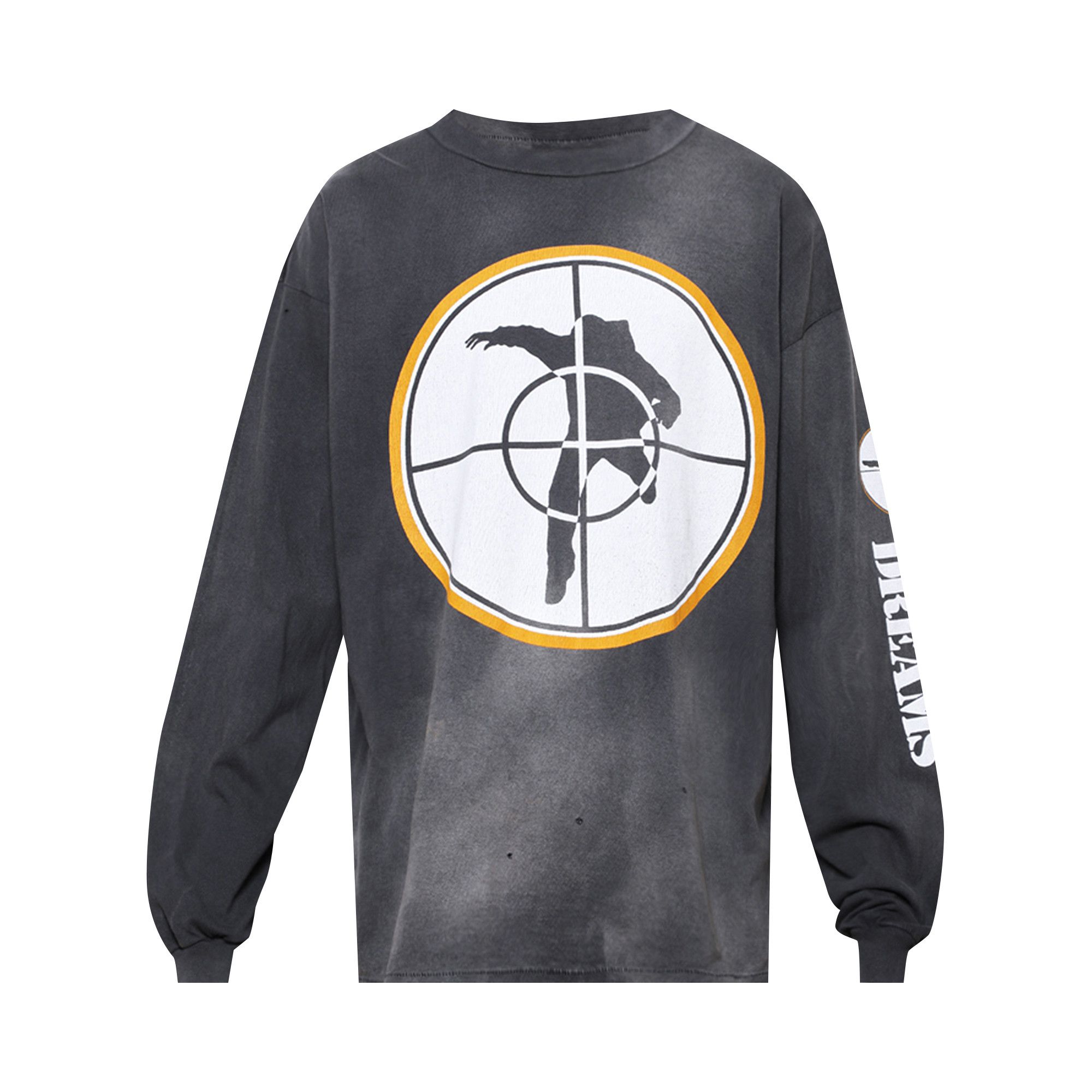 Buy SAINT Mxxxxxx Target Long-Sleeve Tee 'Black' - SM YS8 0000 C17