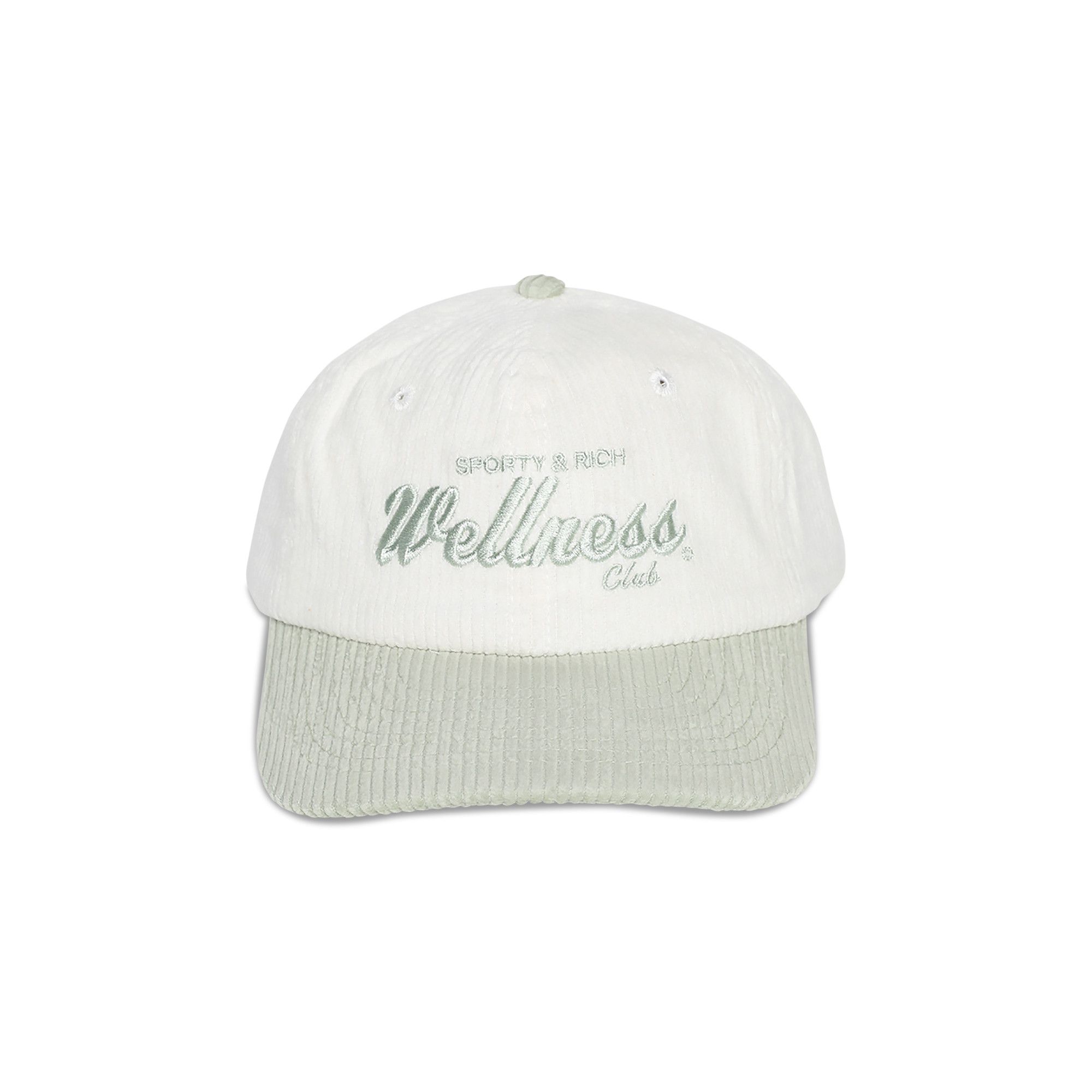 Sporty&Rich｜CAPS (Draft Corduroy Hat - White/Sage (AC03 Wellness Club Corduroy Hat - White/Purple – Sporty & Rich