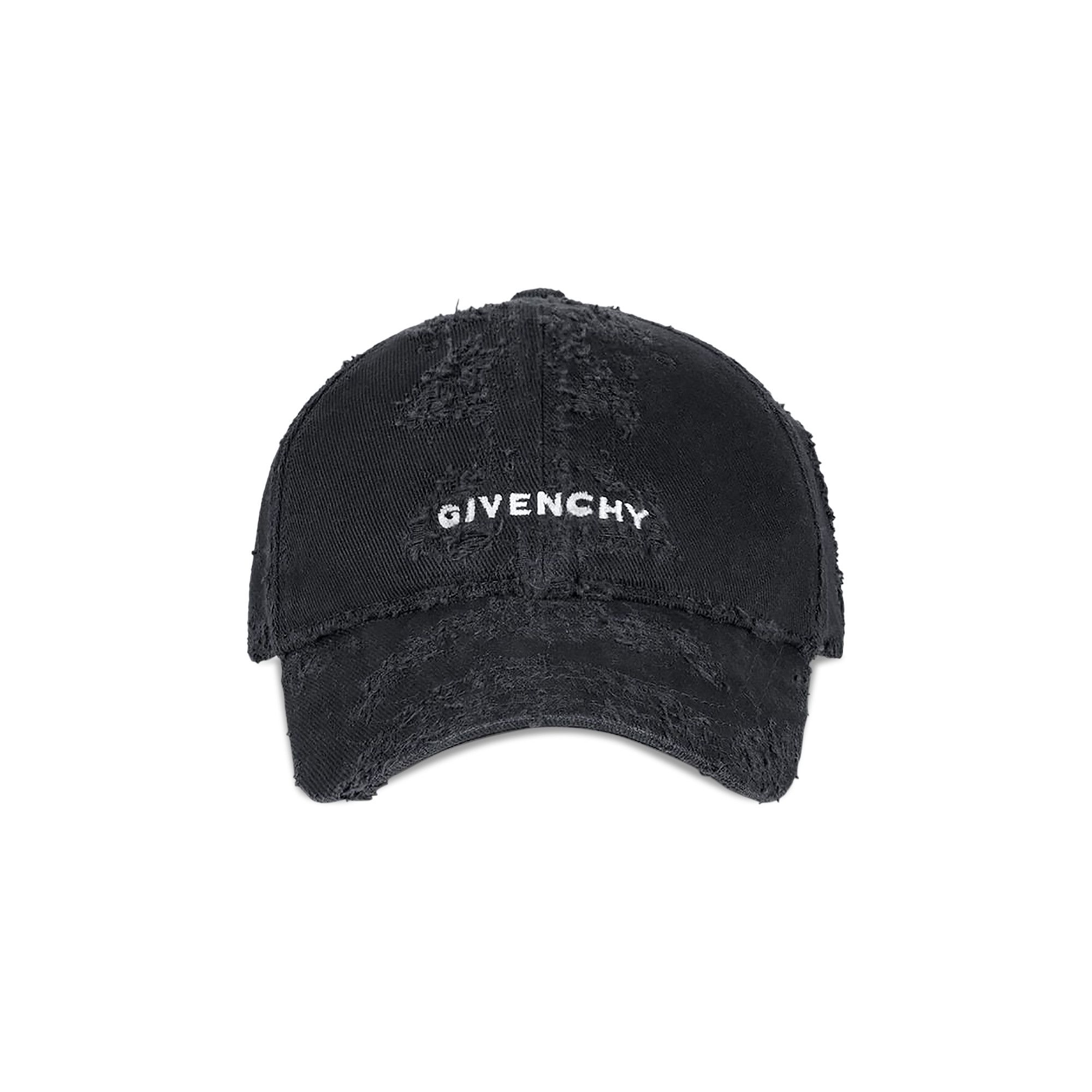Buy Givenchy Curved Cap With Embroidered Logo 'Black
