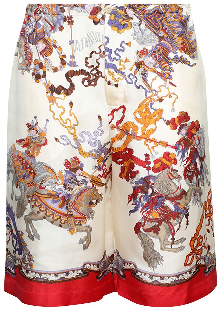 Gucci Shorts IvoryRedMulticolor