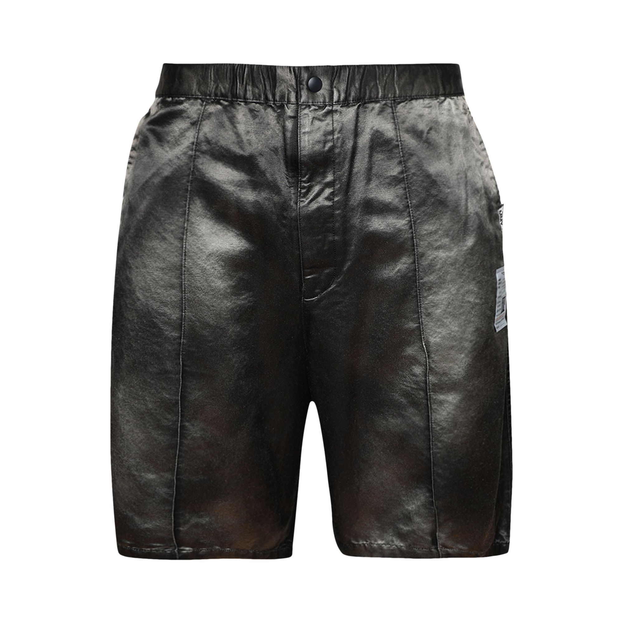 Buy Maison Mihara Yasuhiro Satin Shorts 'Black' - J12PT041