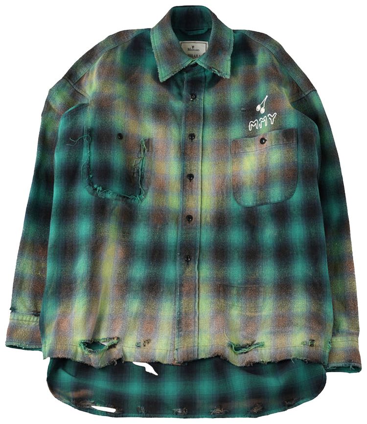 Maison Mihara Yasuhiro Vintage Check Shirt Green