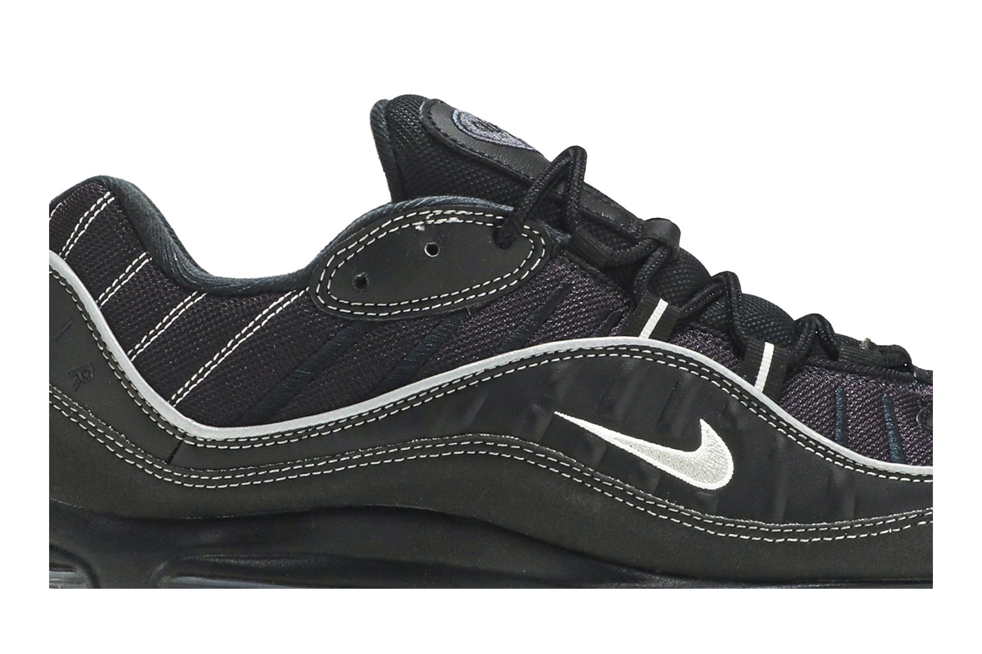 Buy Air Max 98 Black Silver 640744 013 GOAT
