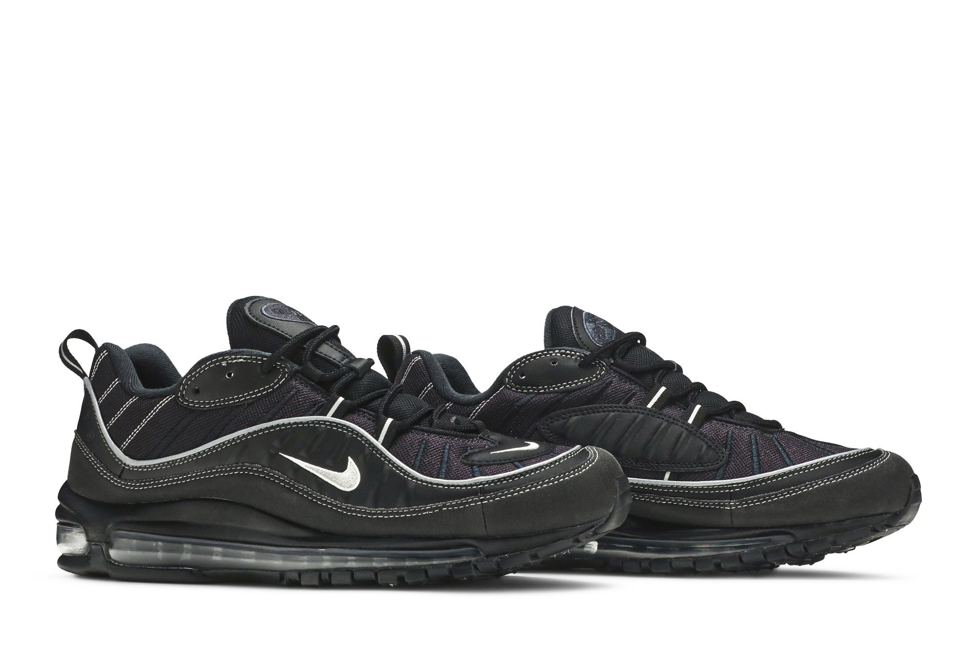 Buy Air Max 98 Black Silver 640744 013 GOAT UK