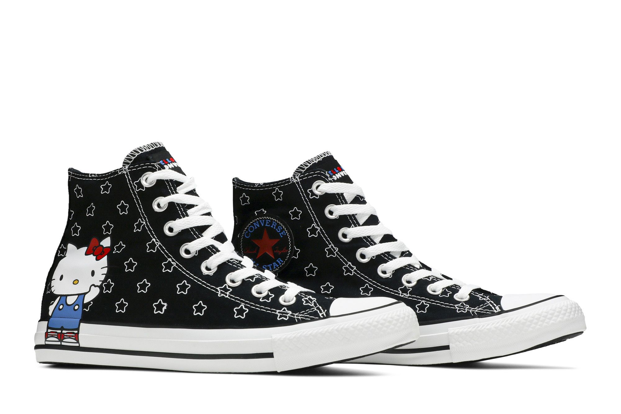 Converse hello kitty black top