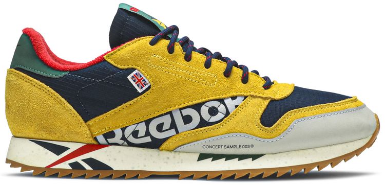 Reebok Classic Leather Ripple Altered Yellow Navy