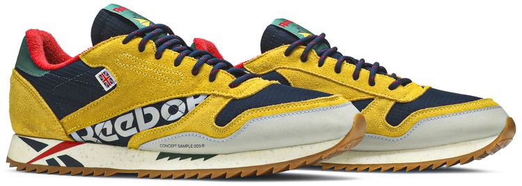 Reebok Classic Leather Ripple Altered Yellow Navy