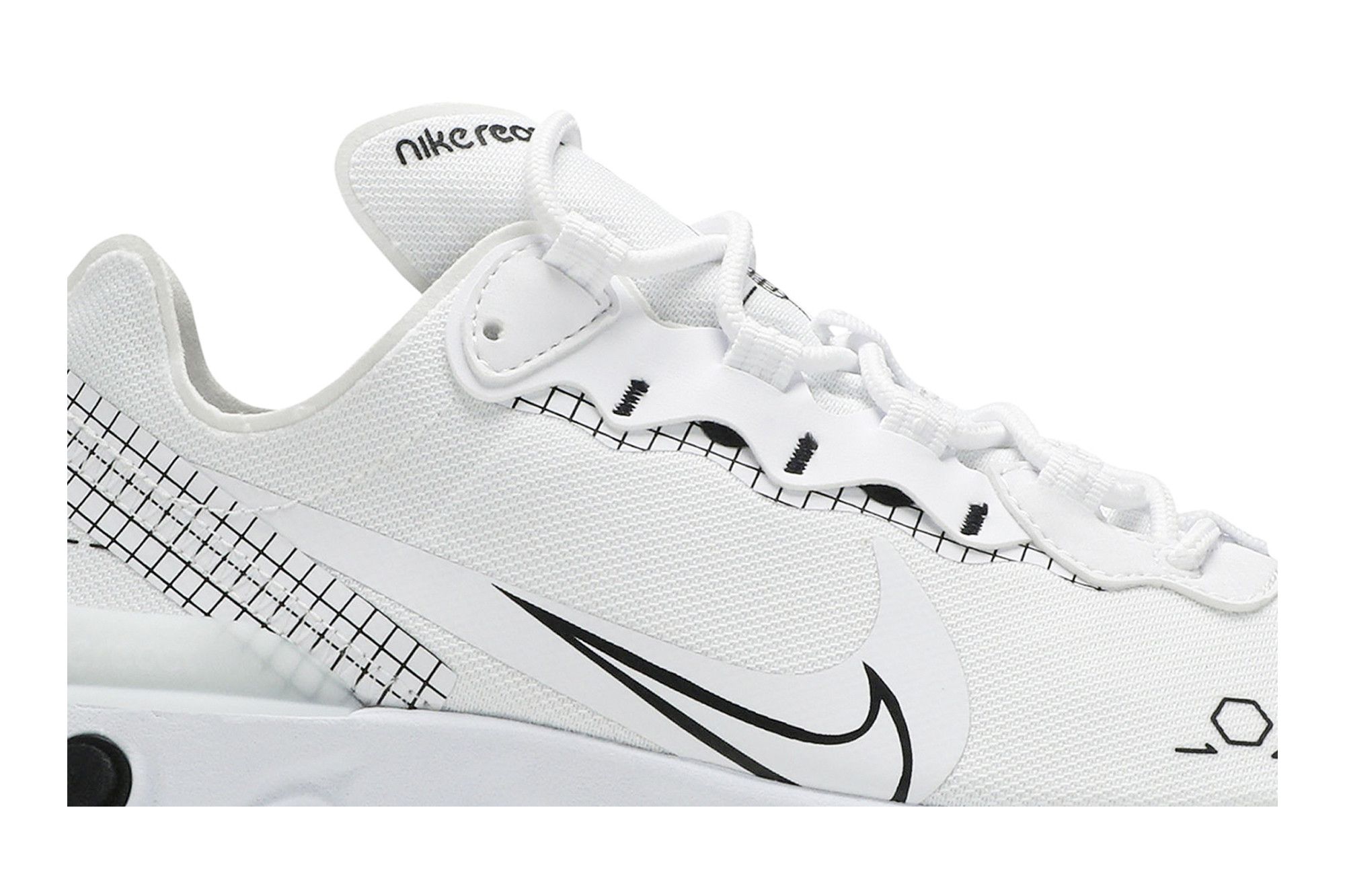 Nike react noir blanc sale