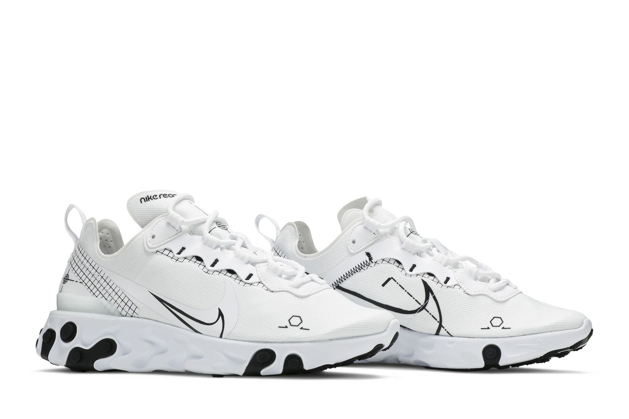 Buy Nike React Element 55 'Schematic' - CU3009 100 | GOAT