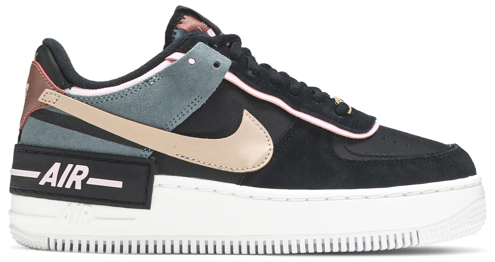 wmns air force 1 shadow white pink