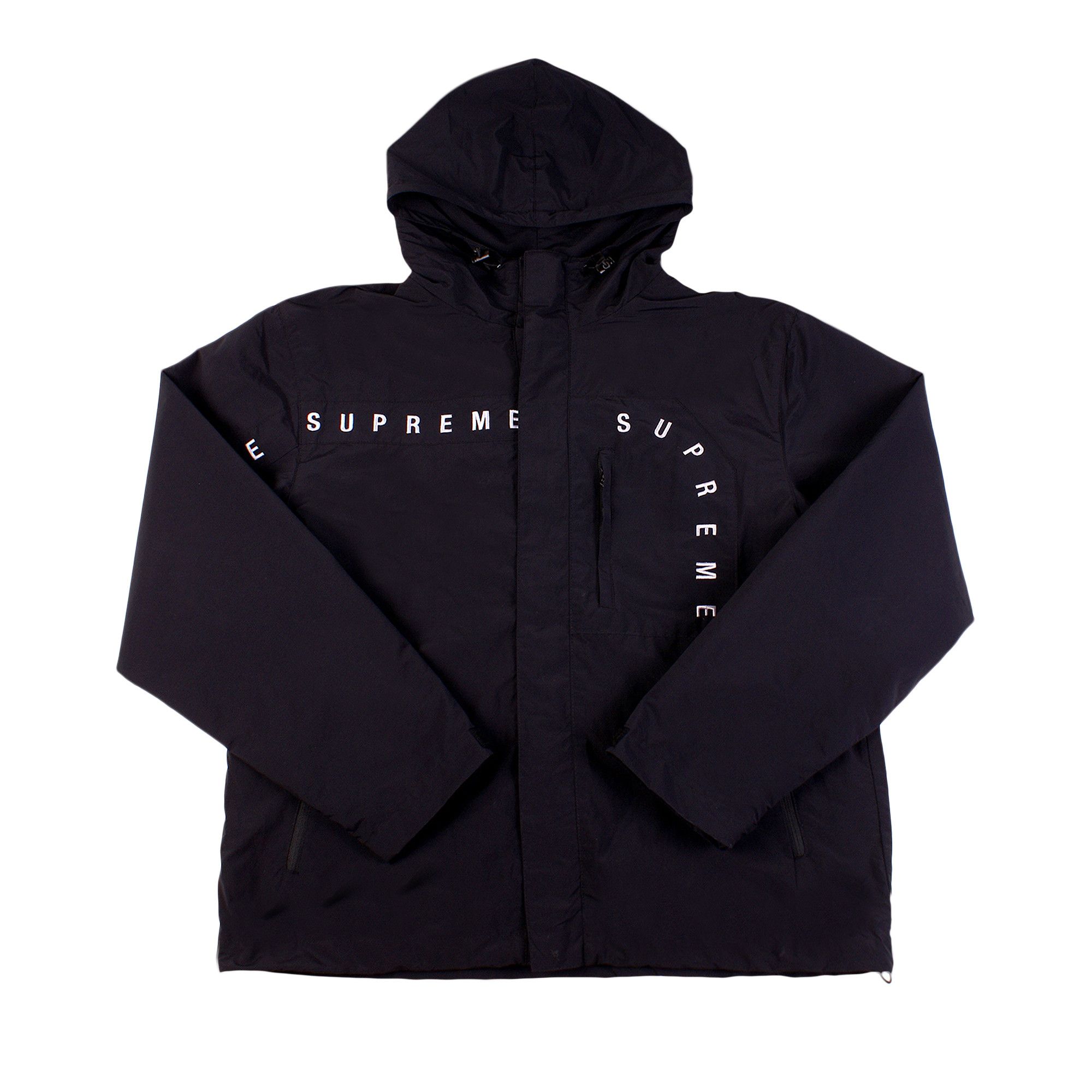 贅沢屋の Buy Supreme Curve Logos Ripstop Jacket 'Black' - FW20J81 Jacket Outer