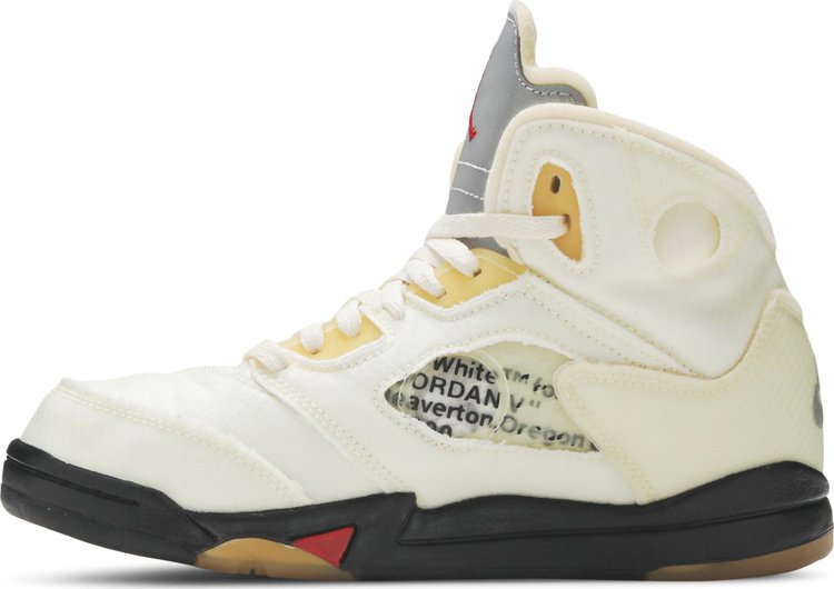 Off White x Air Jordan 5 Retro SP PS Sail