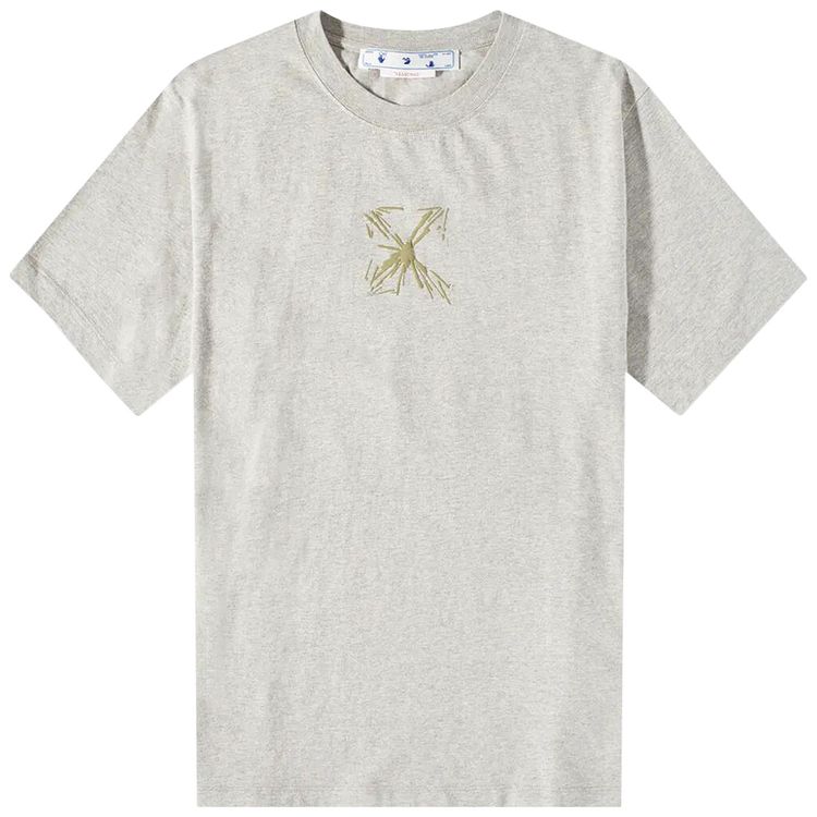 Off White Splash Arrow T Shirt Grey